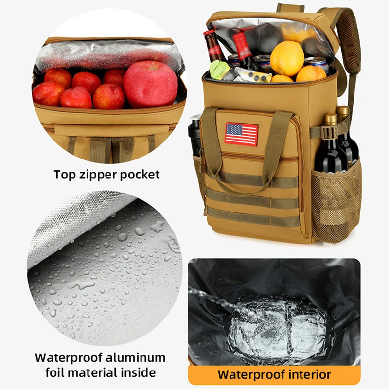 Mochila táctica MOLLE grande para senderismo y ciclismo - imagen 4