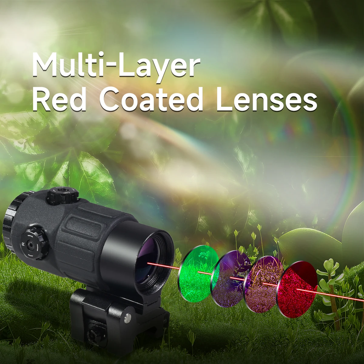 Mira holográfica G33/G45 para rifle con punto rojo 3x táctica