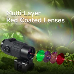 Mira holográfica G33/G45 para rifle con punto rojo 3x táctica