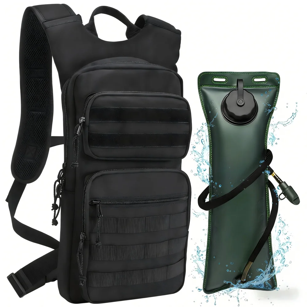 Mochila táctica MOLLE para hidratación con bolsa de agua