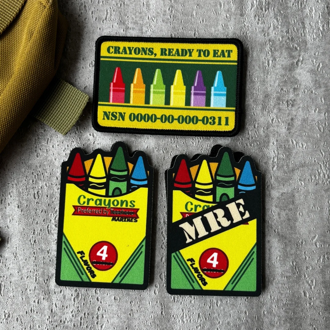 Parche “Crayons Ready To Eat” para equipamiento táctico