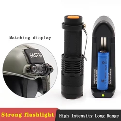 MICH2000 casco táctico con linterna LED telescópica para exteriores