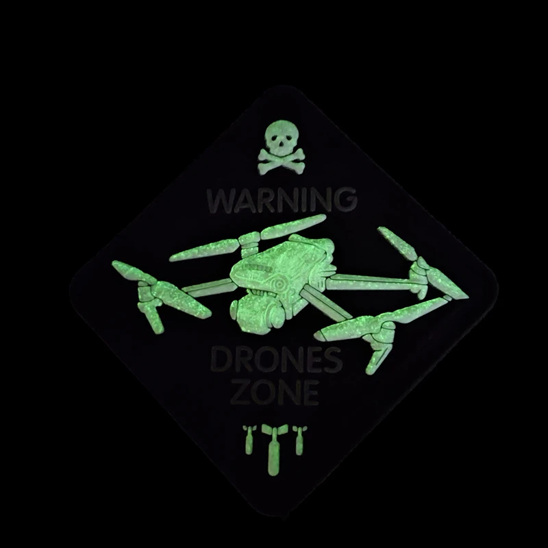 Parche táctico luminoso PVC 3D brillante MOLLE para chaleco y ropa - imagen 4