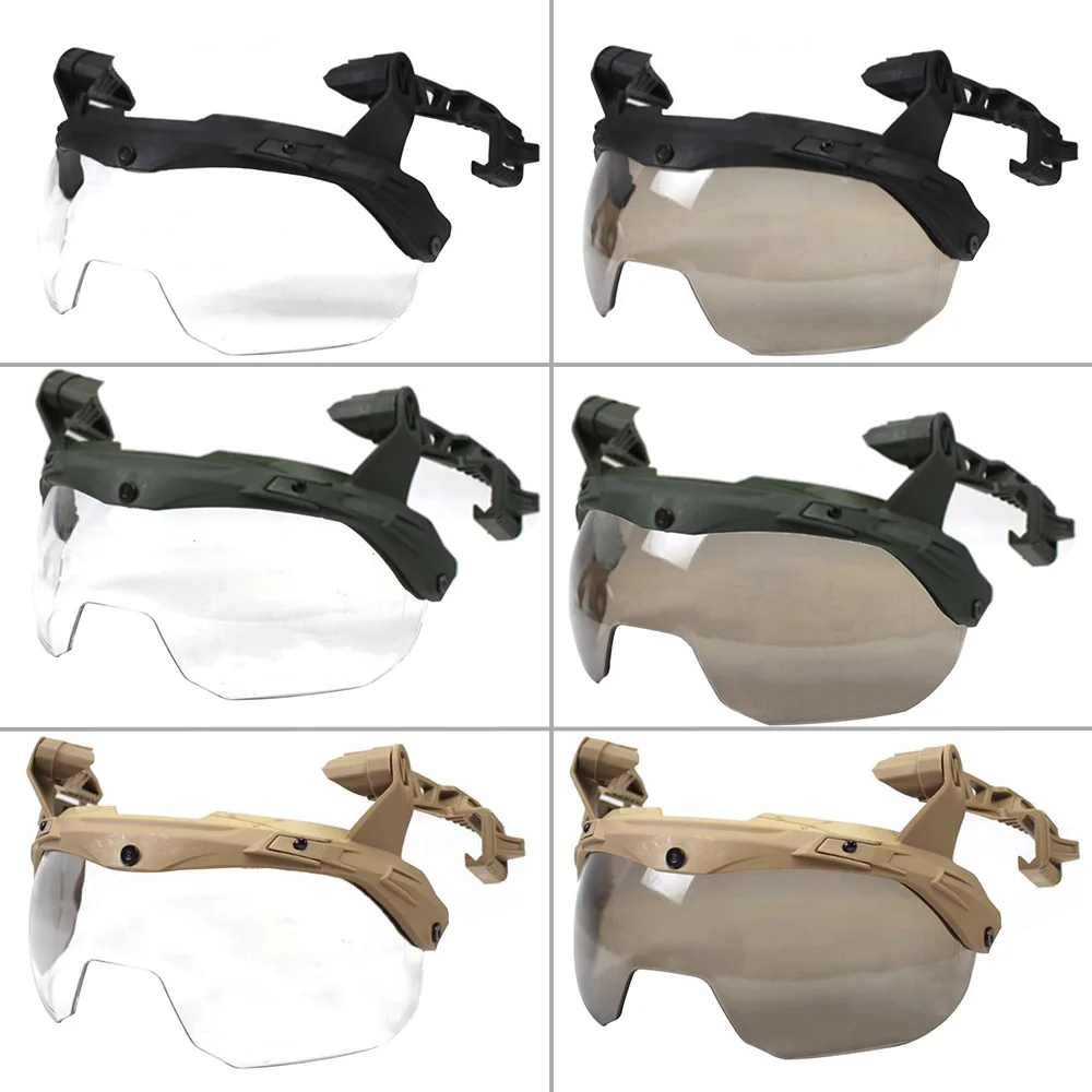 Vista lateral del kit montado en casco