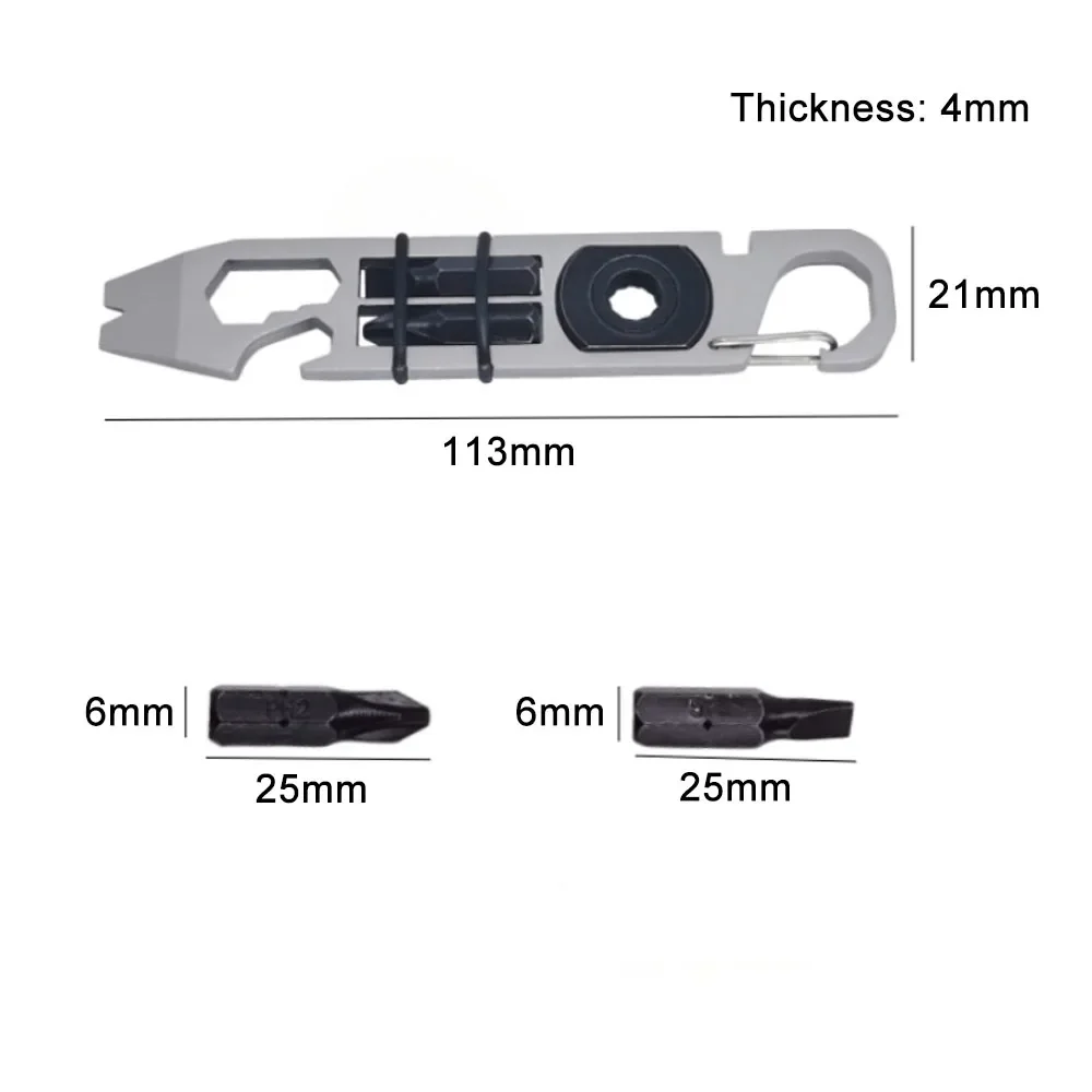Mini destornillador trinquete EDC – Multiherramienta portátil - imagen 3