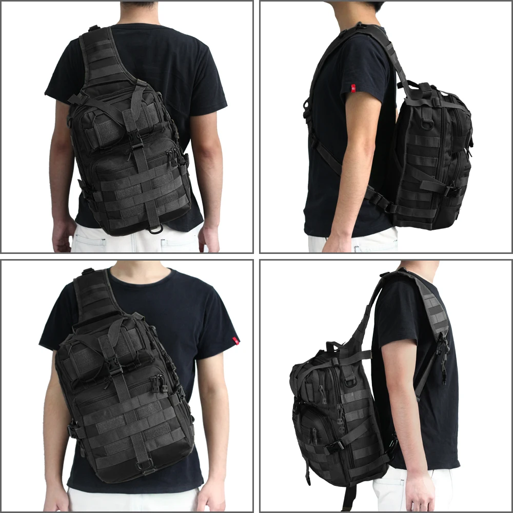 Bolsa en uso durante actividad outdoor