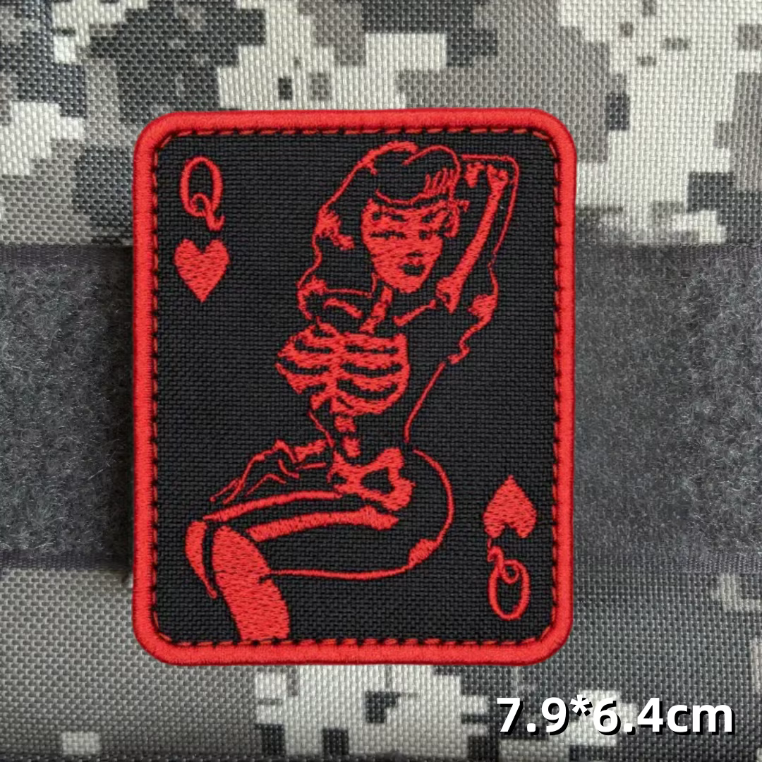 Detalles del bordado en parche de anime