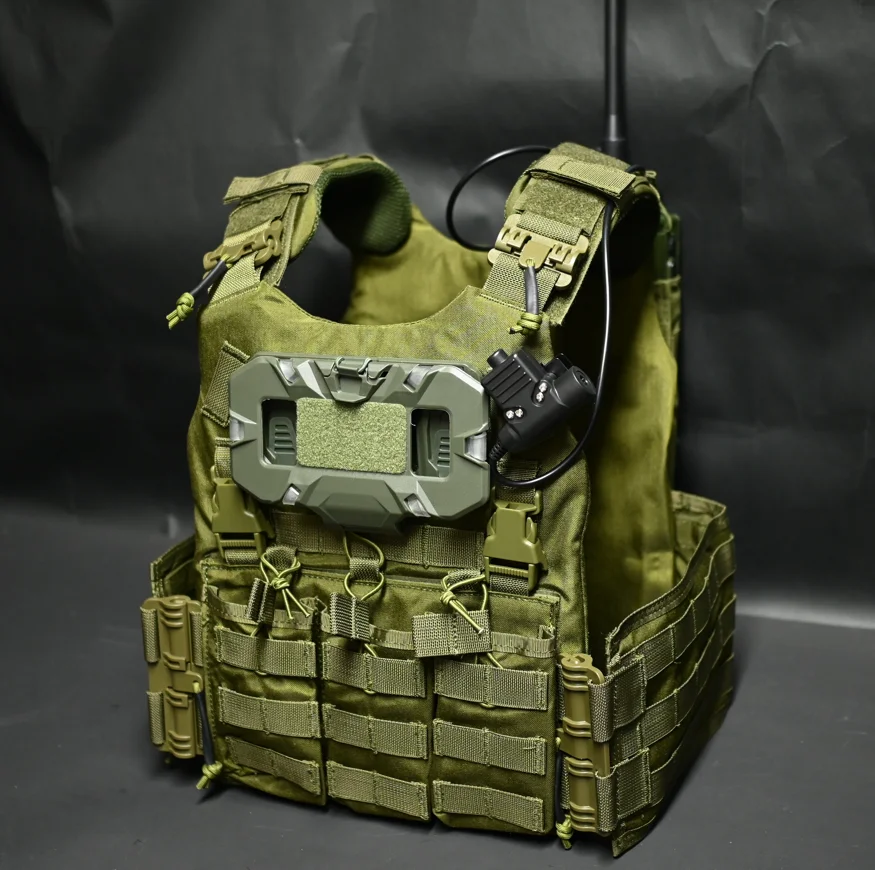 JPC Chaleco táctico Airsoft completo MOLLE para cosplay CS con capucha - imagen 3