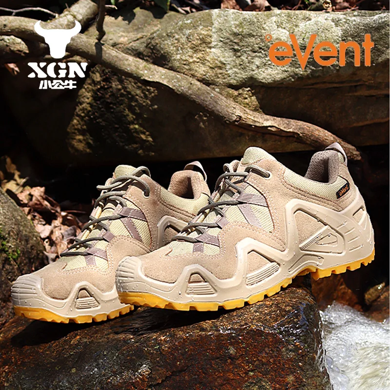 XGN EVENT Botas tácticas impermeables cuero – Combate y senderismo