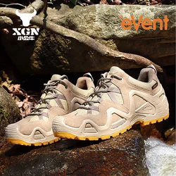XGN EVENT Botas tácticas impermeables cuero – Combate y senderismo