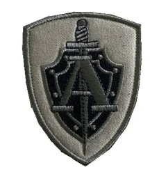 Parche insignia táctica bordada para brazo escuadrón alfa