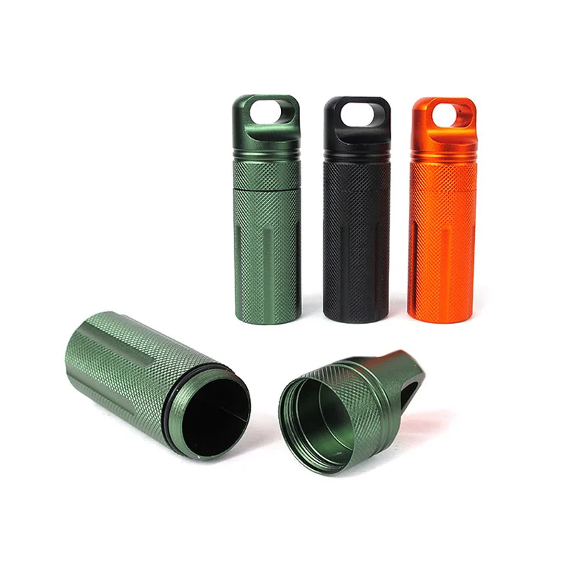 Caja de supervivencia impermeable EDC aluminio pastillas batería - imagen 2