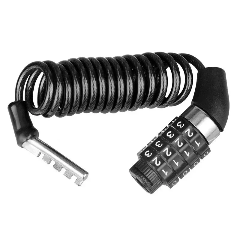 Candado antirrobo mini código 4 dígitos cable acero para bicicleta - imagen 3