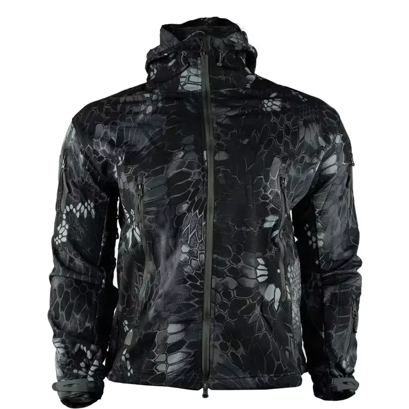 Chaqueta impermeable hombre estampado pitón invierno exterior - imagen 3
