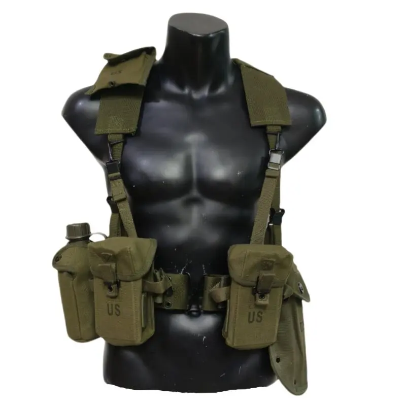 Chaleco táctico airsoft ligero de lona con bolsillos para CS - imagen 3