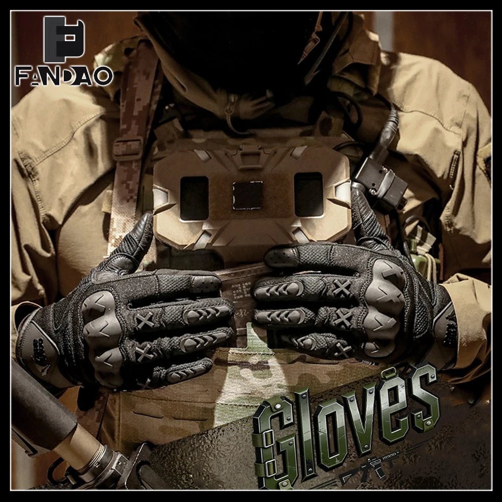 Guantes tácticos con pantalla táctil y antideslizantes Airsoft - imagen 2
