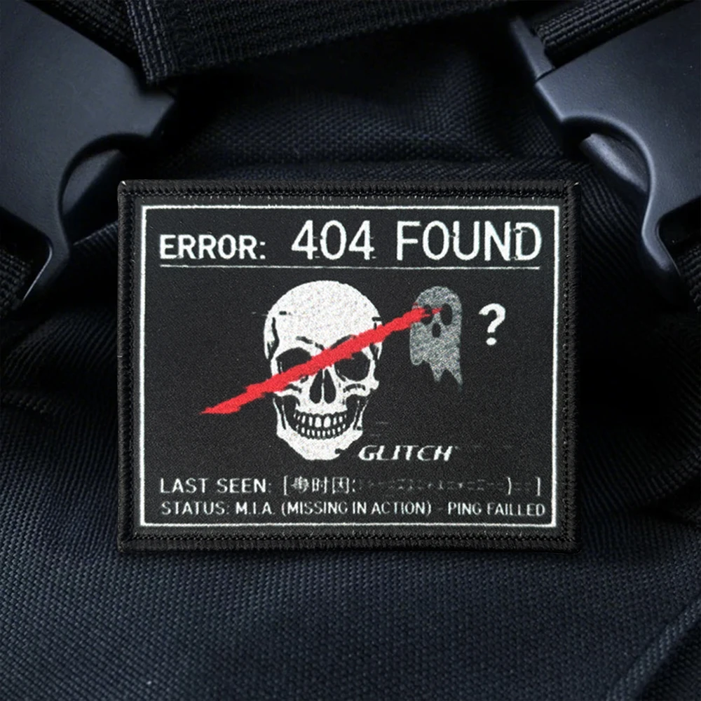 Parche calavera con velcro gancho y bucle para mochilas, gorra - imagen 5