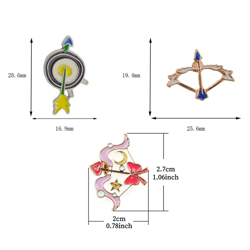 Broche arco y flecha táctico – Alfiler solapa para uniforme - imagen 5