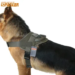 Arnés táctico para perro con correa integrada y acabados duraderos