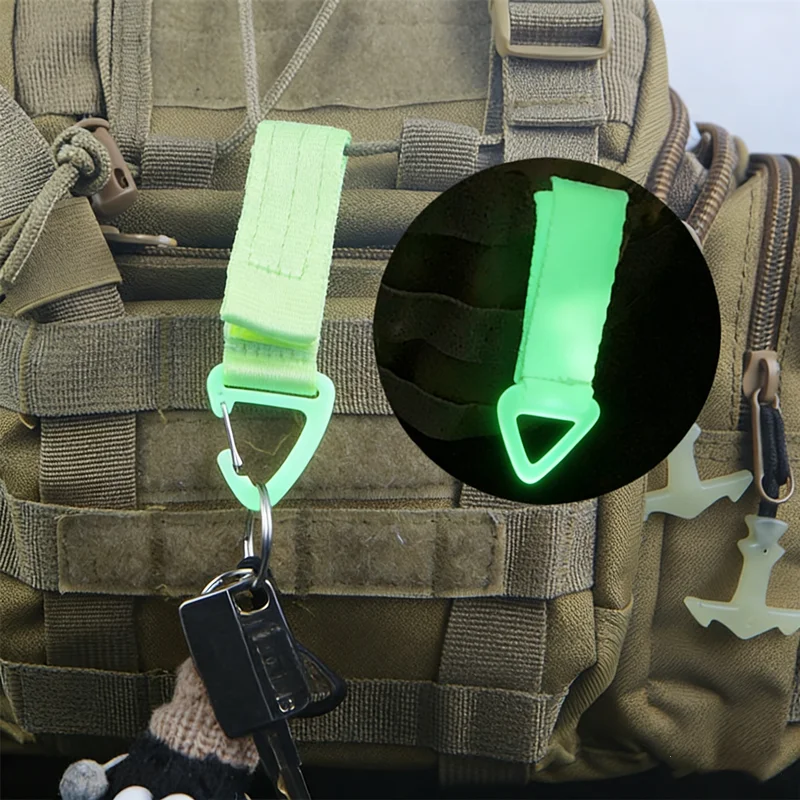 Mochila táctica MOLLE luminosa con hebilla triangular y cierre rápido - imagen 5