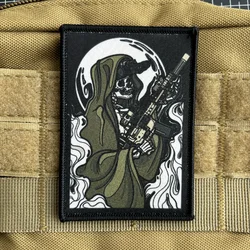 Parche táctico AR-15 Rifleman calavera insignia moral