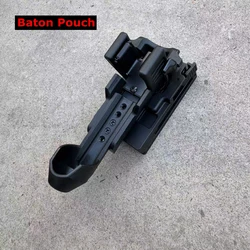 Funda táctica expandible bastón con soporte linterna 360° cinturón