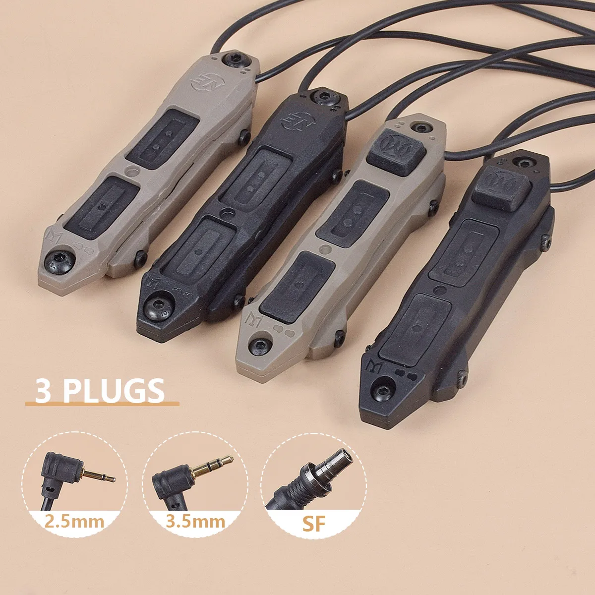 AXON SF Interruptor de presión táctico para M-LOK y KeyMod - imagen 3