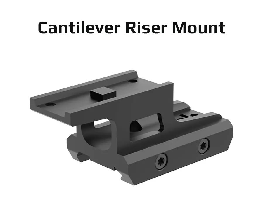 Soporte cantilever con acabado negro mate