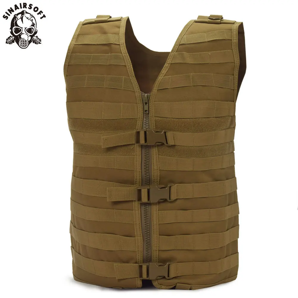 Chaleco táctico MOLLE ripstop con sistema de hidratación oculto