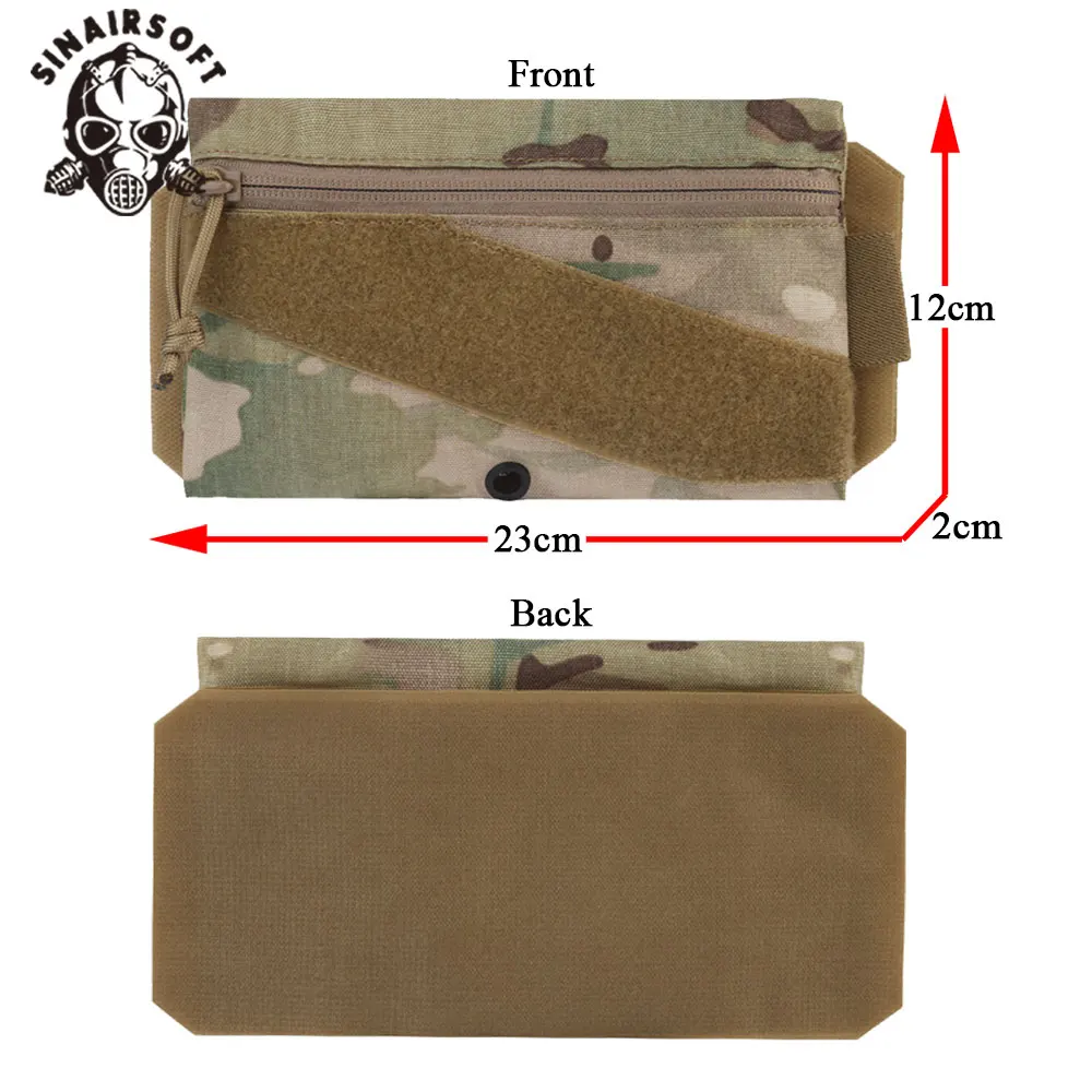 Bolsa táctica MOLLE de nailon panel gancho para caza y herramientas