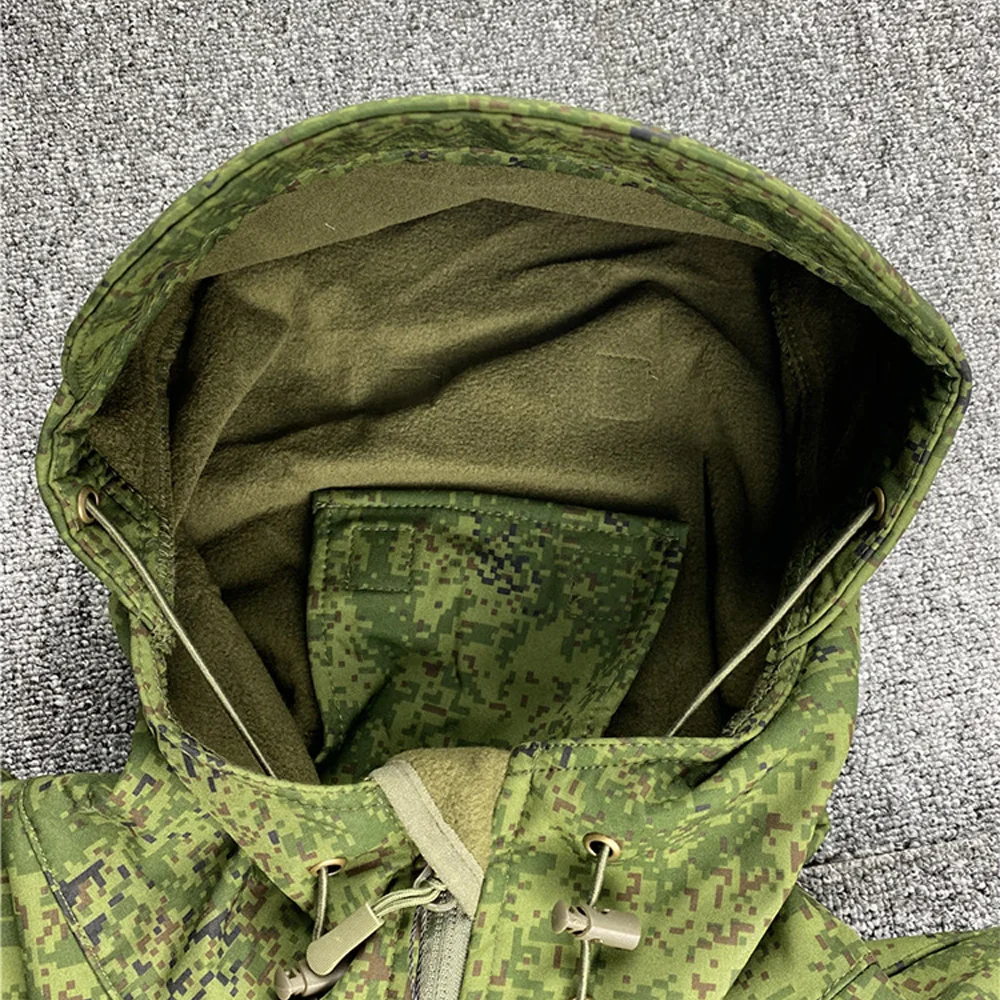Uniforme táctico camuflaje ruso invierno cortaviento lana - imagen 4