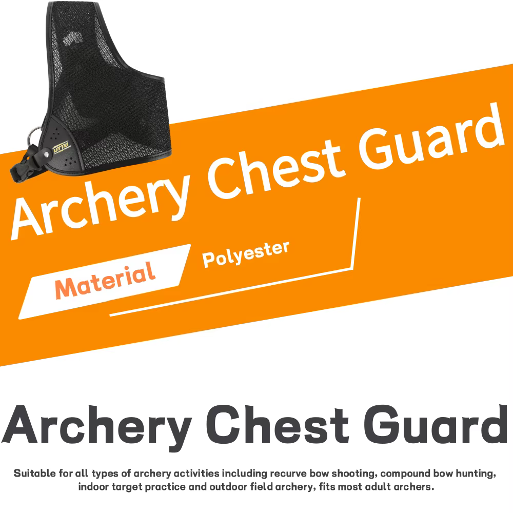 Protector de pecho arco recurve y compuesto para caza competitiva