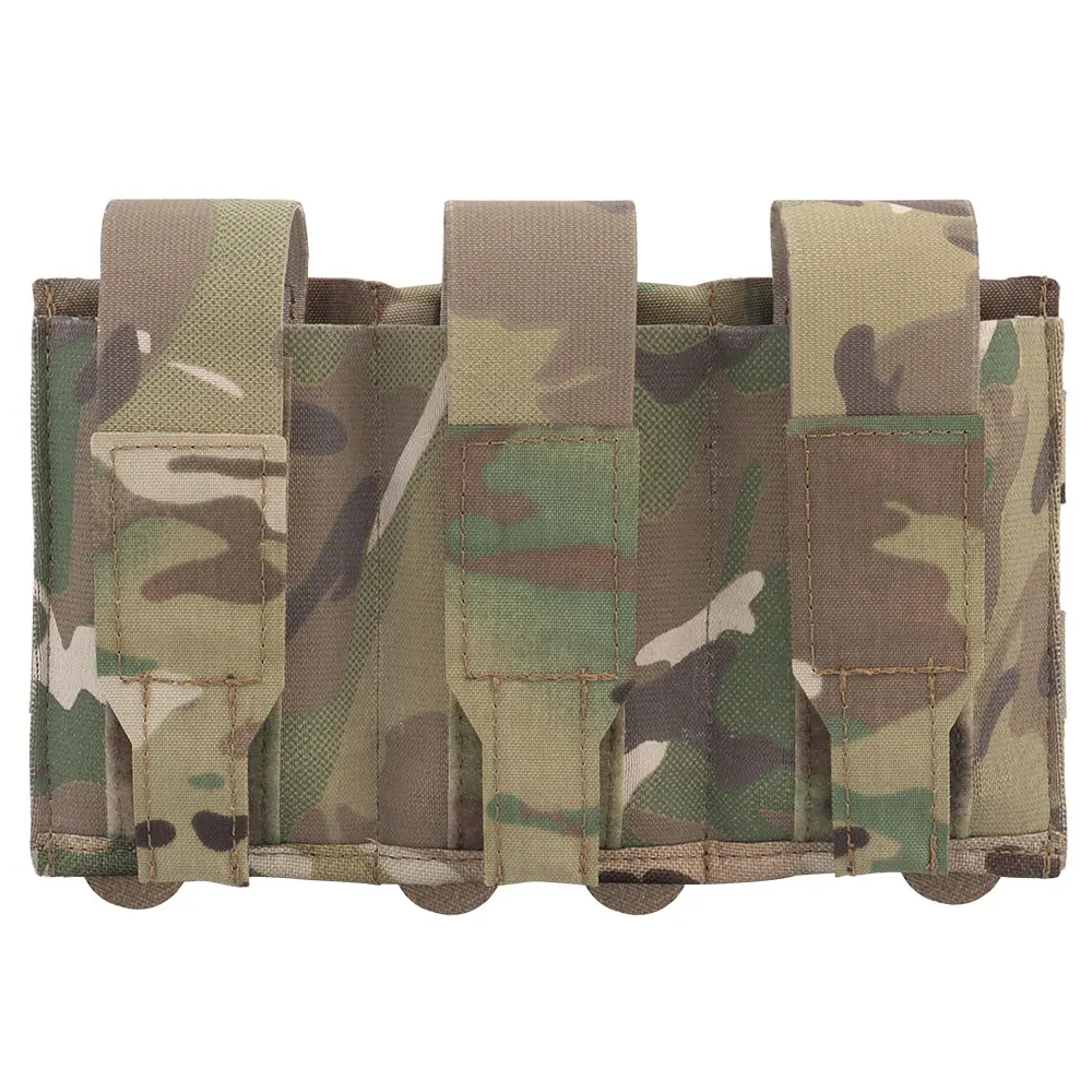 Portacargadores triple MOLLE elástico magnético para chaleco táctico