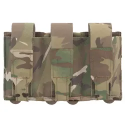 Portacargadores triple MOLLE elástico magnético para chaleco táctico