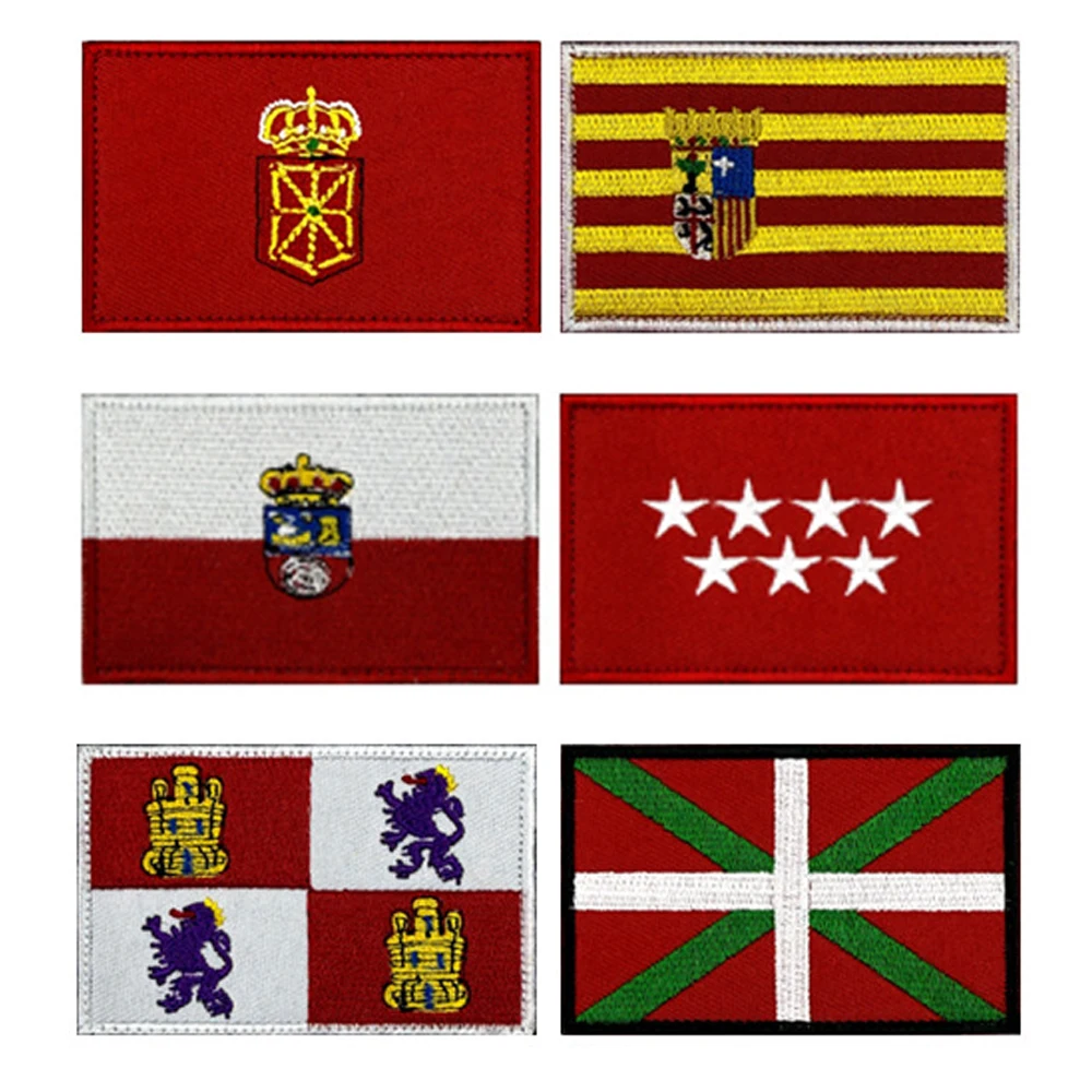 Parches bordados bandera de España PVC reflectantes IR - imagen 3