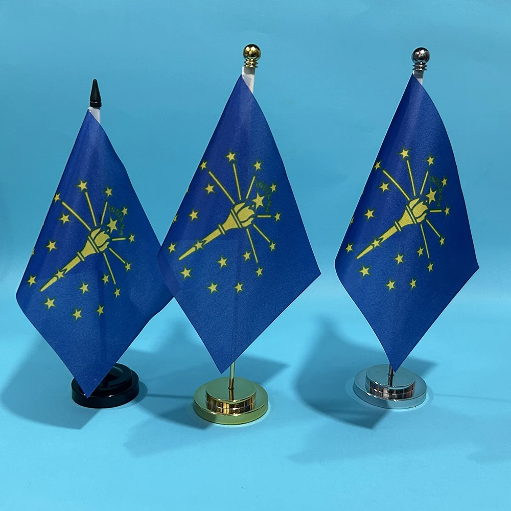 Bandera Indiana para escritorio de oficina en poliéster - imagen 2