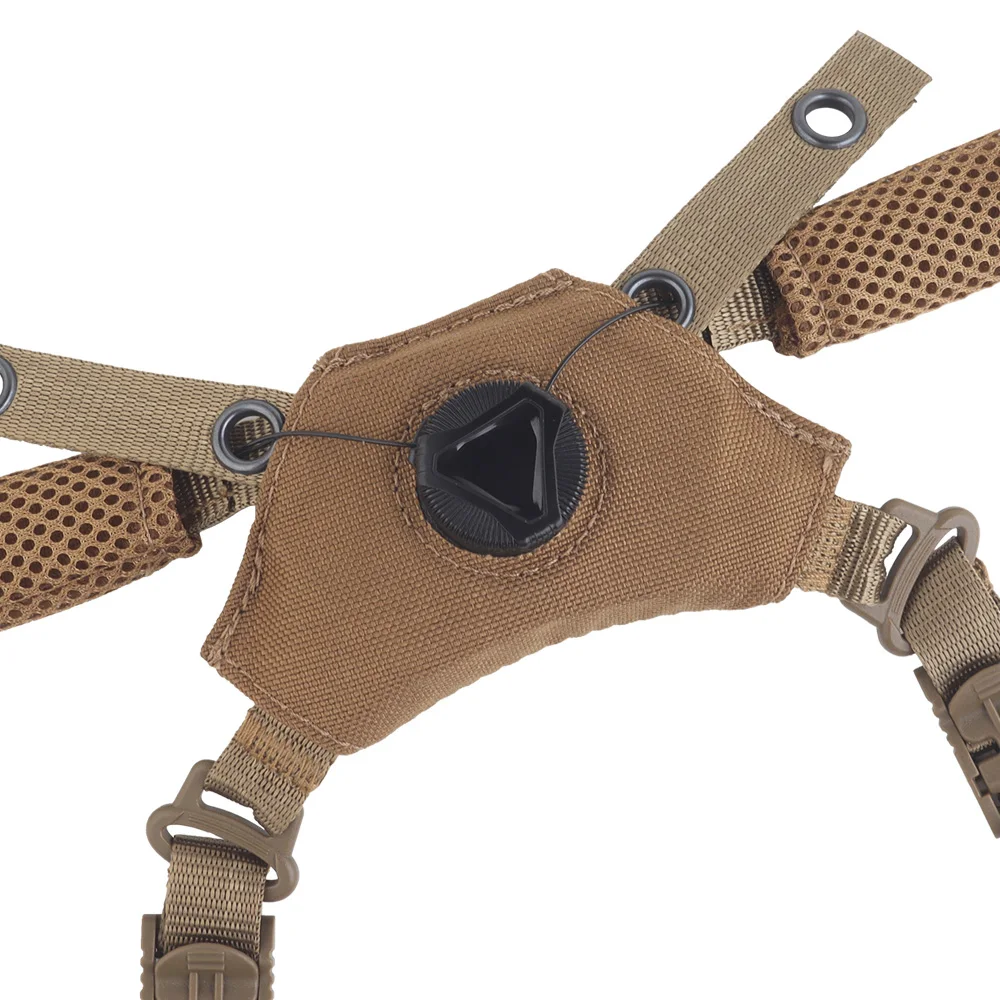 Sistema suspensión casco táctico M-LOK MICH – Correa barbilla acolchada Airsoft