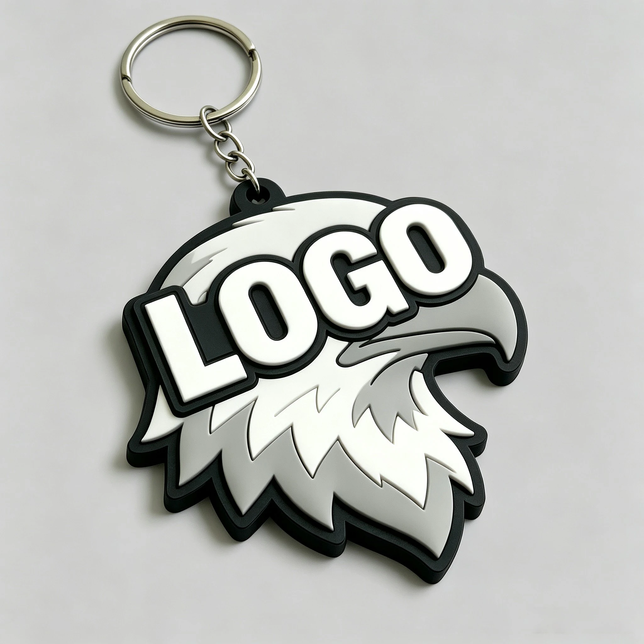 Llavero de PVC personalizado con logotipo para regalo corporativo - imagen 5