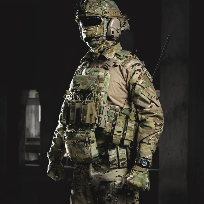 Bolsa táctica de descarga MOLLE para chaleco de airsoft - imagen 5