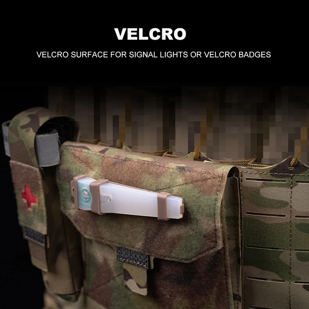 Chaleco táctico MOLLE portaplacas con bolsa mapa EDC Airsoft - imagen 5