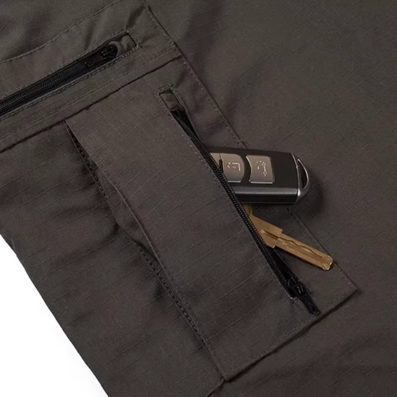 Pantalones cortos tácticos MK2 camuflaje arena – verano militar holgados