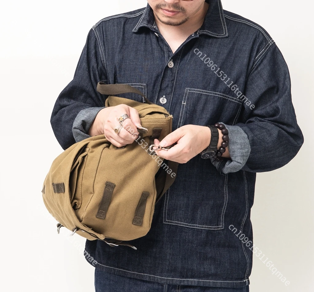 Bolsa táctica WW2 de lona alemana para hombro – Vintage - imagen 4