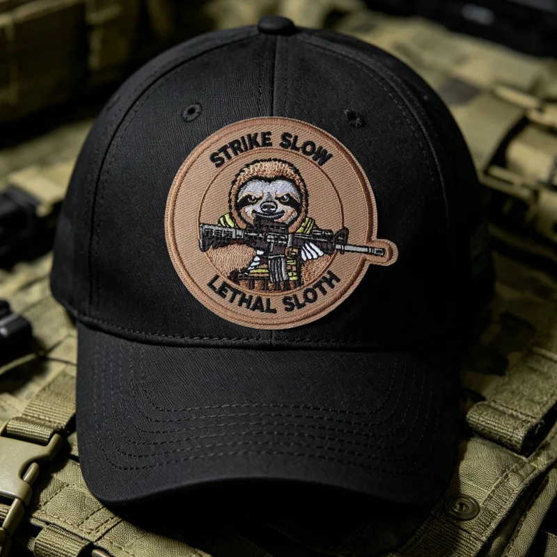 Strike Slow Otter parche táctico bordado con velcro para gorra - imagen 5