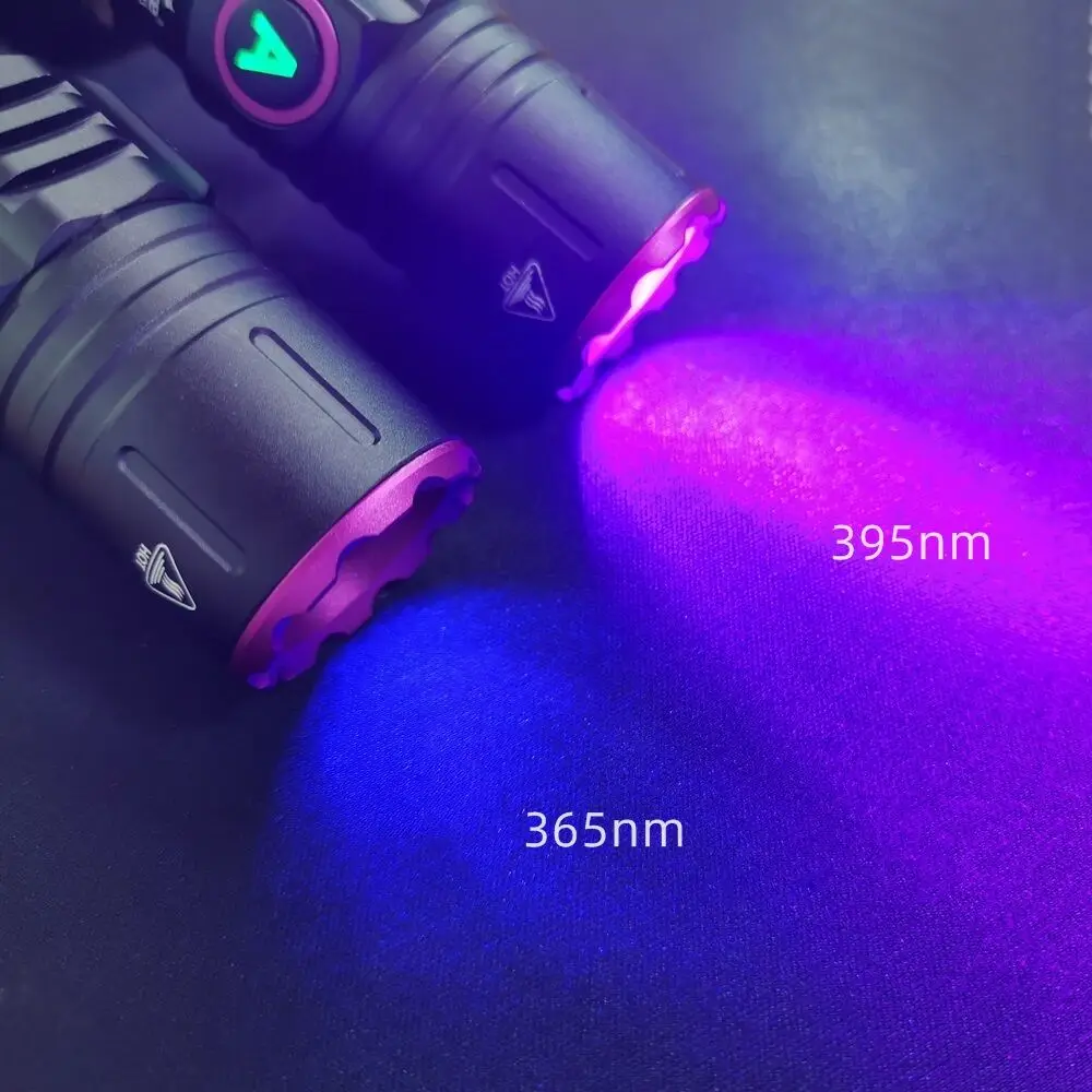 Linterna táctica UV LED zoom 395nm – Alta potencia luz ultravioleta