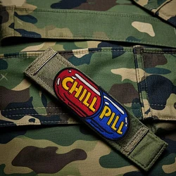 CHILL PILL parche bordado para ropa y mochilas