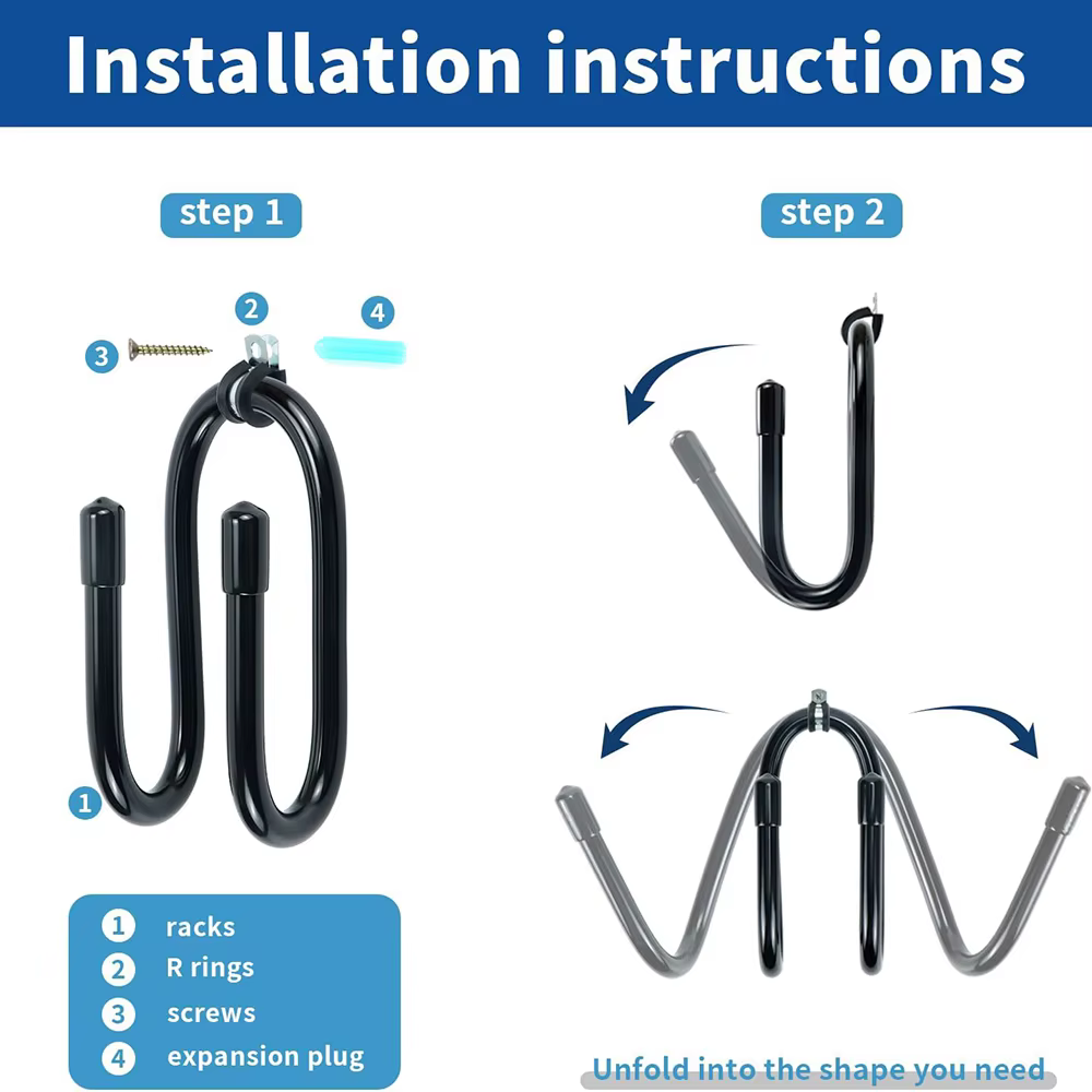 Soporte de arco para pared con proteccion de goma sin rayaduras - imagen 5
