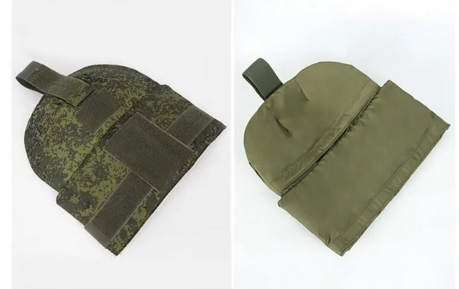 Kit modular para chaleco táctico, con enfoque en cuello y zonas de cobertura