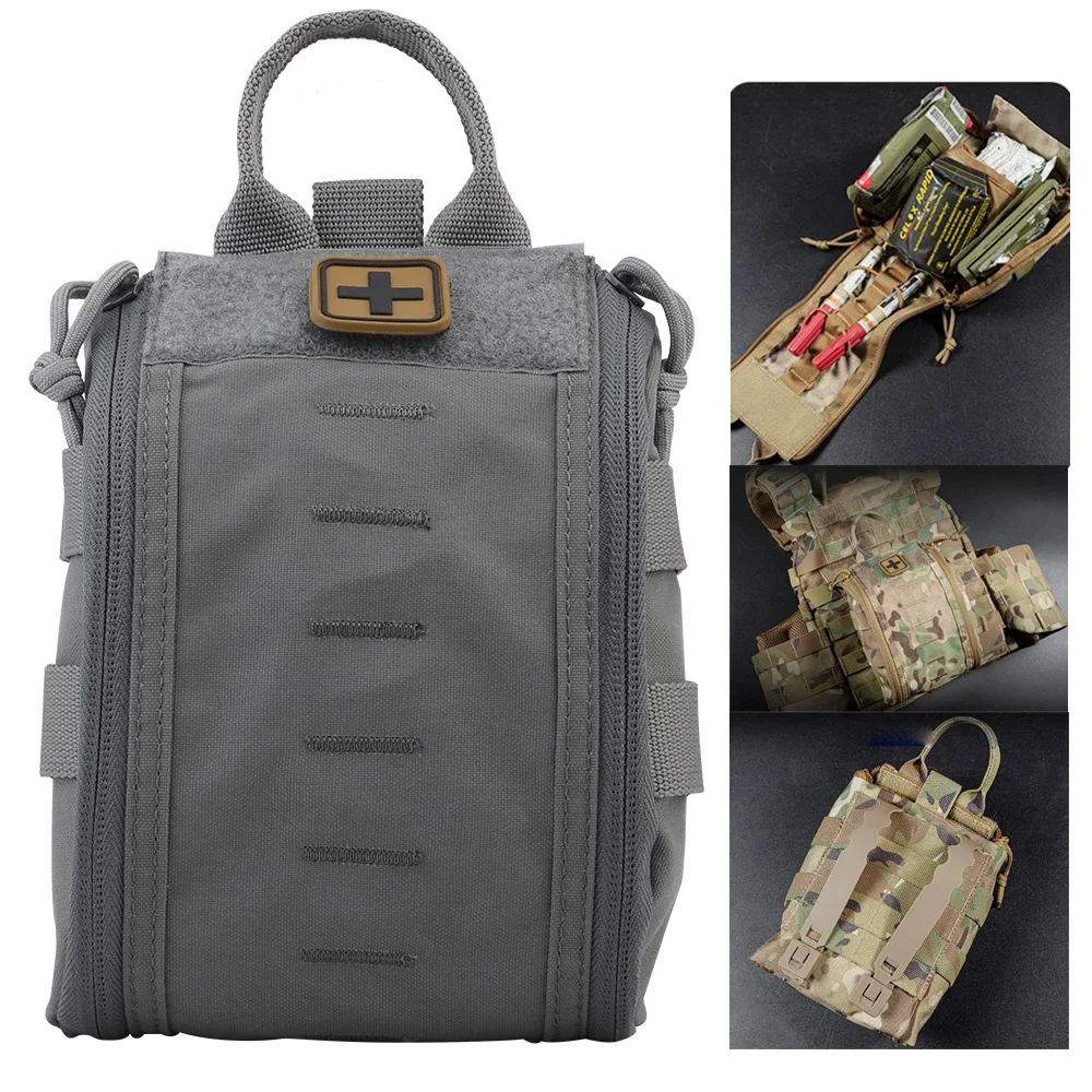 Bolsa médica táctica MOLLE EMT de liberación rápida, trauma EDC - imagen 2