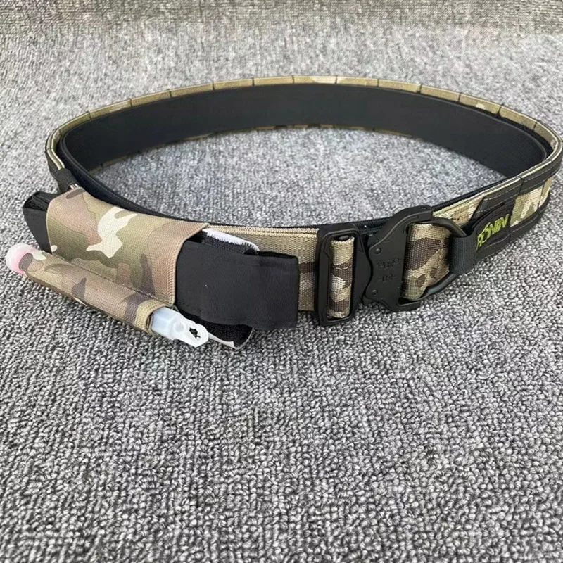 Cinturón táctico MOLLE porta-torniquete con correa elástica y bolsa integrada - imagen 4