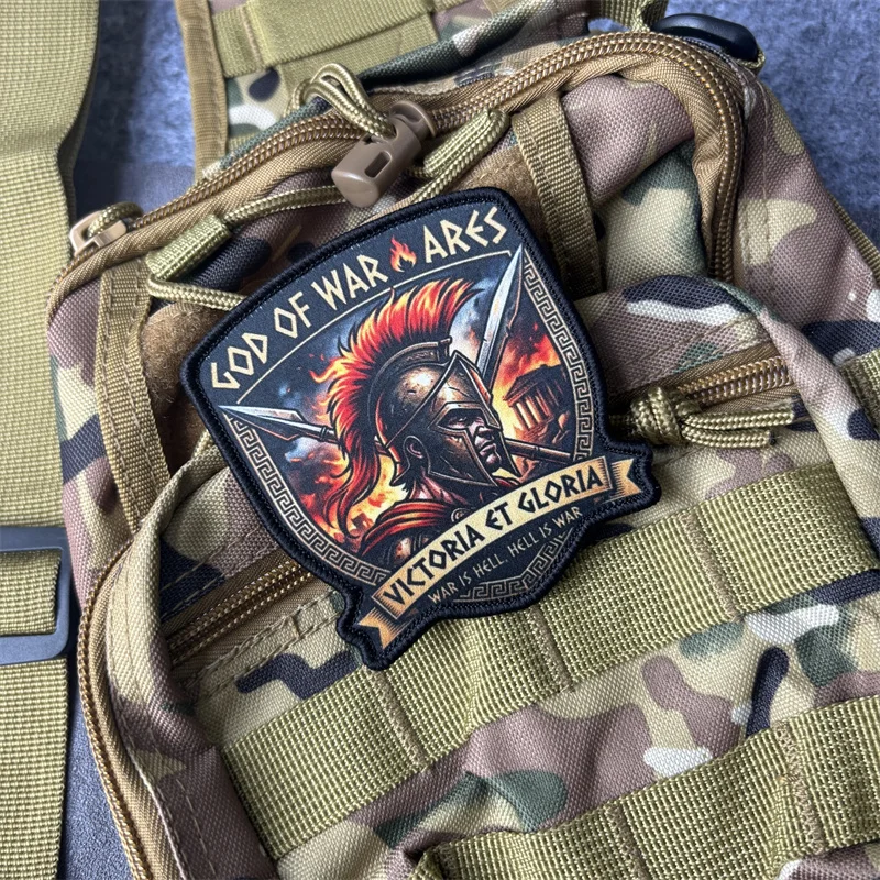 Parche táctico militar de moral impreso con gancho y bucle en mochila - imagen 2